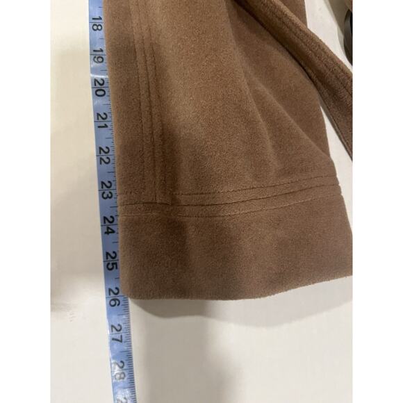 Vtg 70s Juli de Roma Tan Belted Over Coat 10 Kajjmir Man Made Cashmere Classic - Picture 11 of 14
